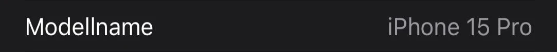 Modellname